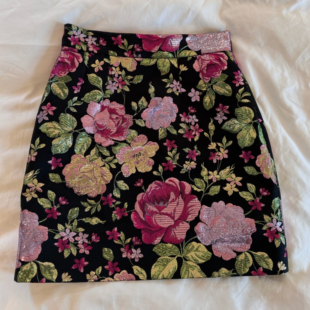 Dolce & Gabbana floral print mini skirt
